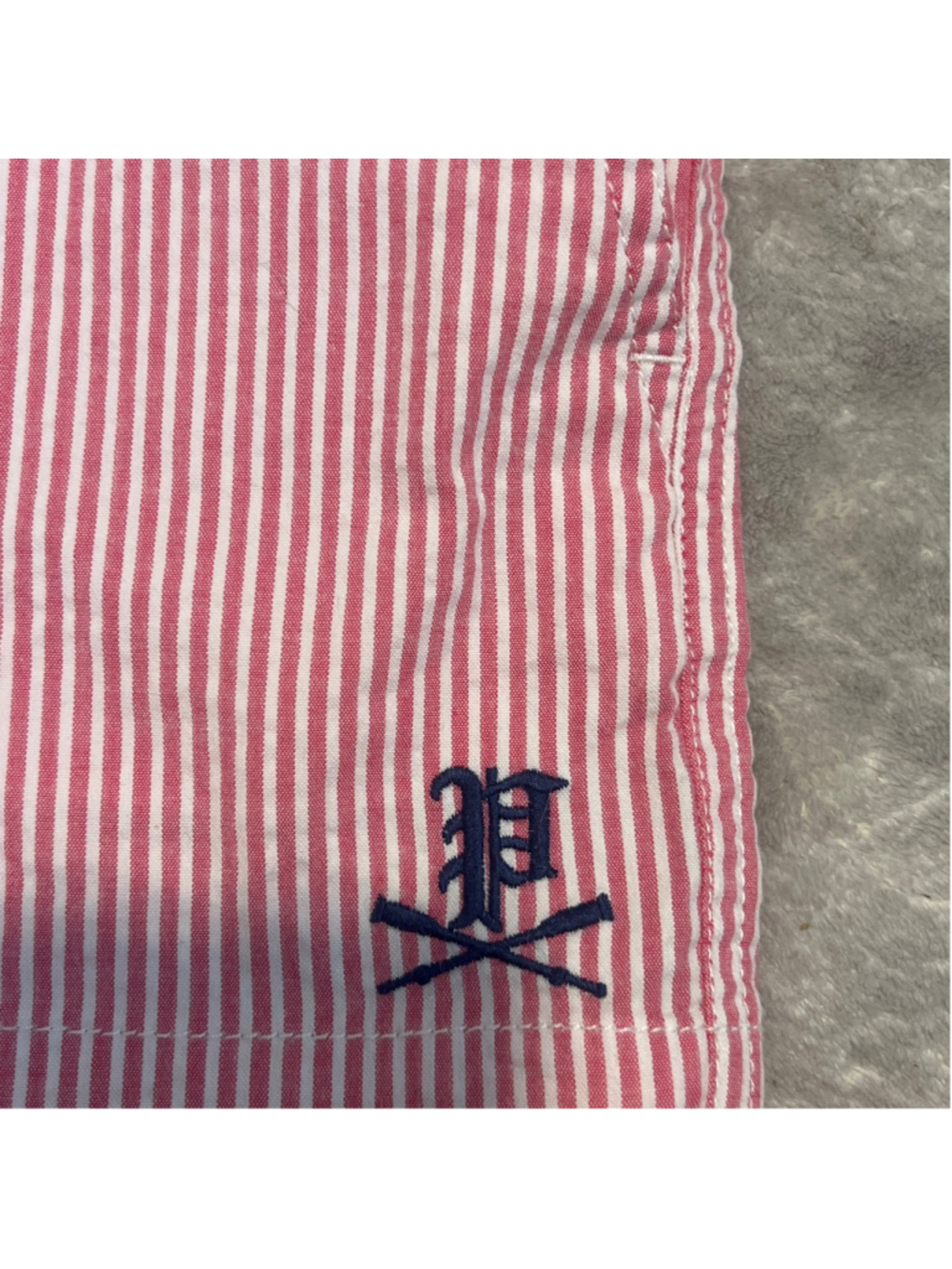 Boys Polo Ralph Lauren Striped Seersucker Shorts Size 4 Stretch Classic Pink - Picture 2 of 7